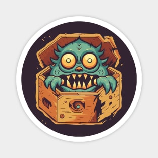 Treasure chest Monster Magnet